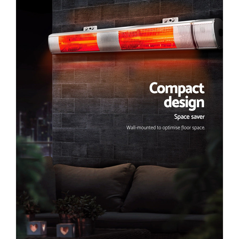 Devanti Electric Infrared Strip Heater Radiant Heaters Reamote control 3000W Devanti