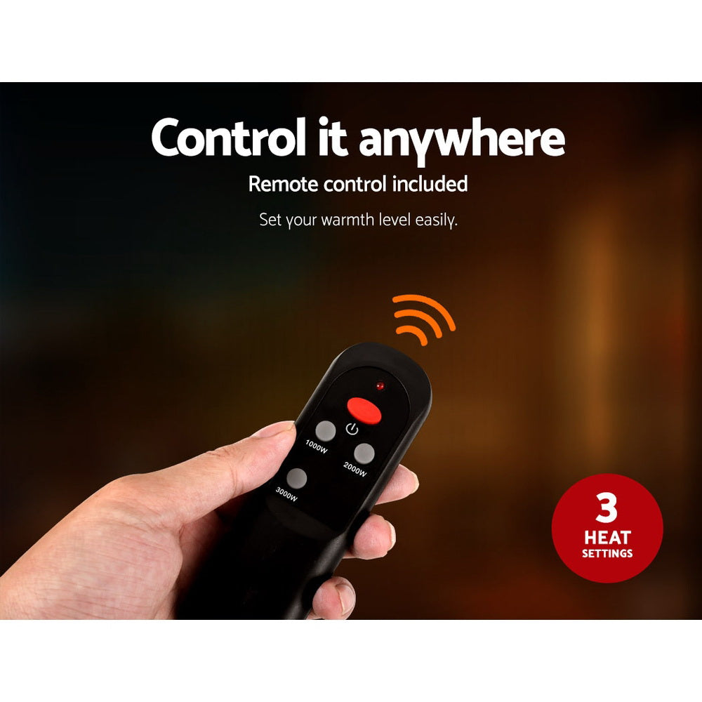 Devanti Electric Infrared Strip Heater Radiant Heaters Reamote control 3000W Devanti