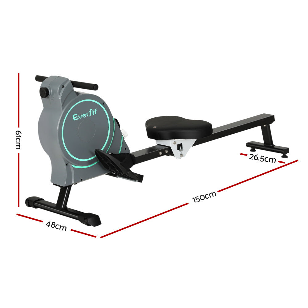 Everfit Magnetic Rowing Machine 16 Levels Rower With APP Cardio Workout Fitness Everfit