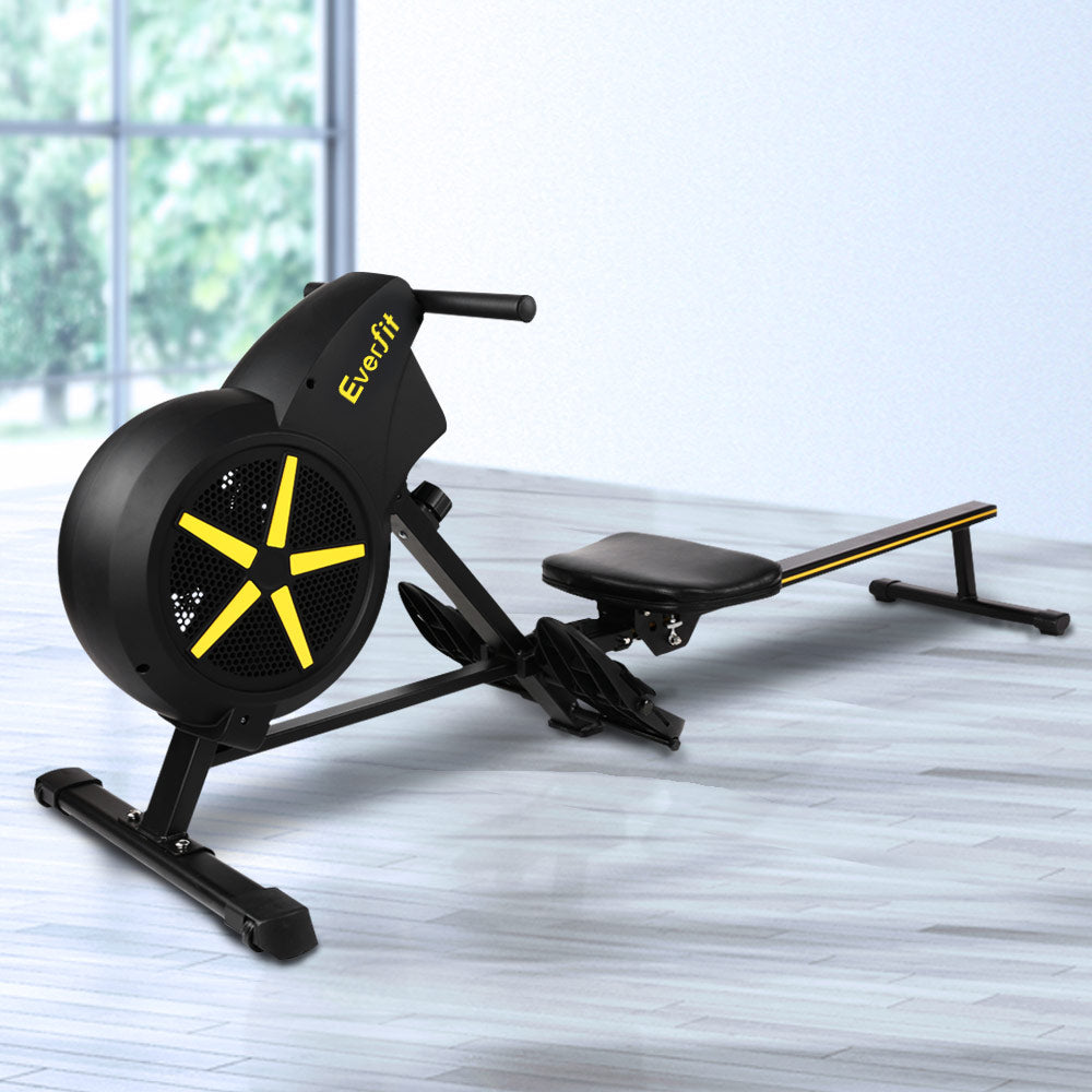Everfit Rowing Exercise Machine Rower Resistance Fitness Home Gym Cardio Air Everfit