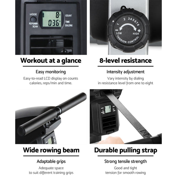 Everfit 8 Level Rowing Exercise Machine Everfit