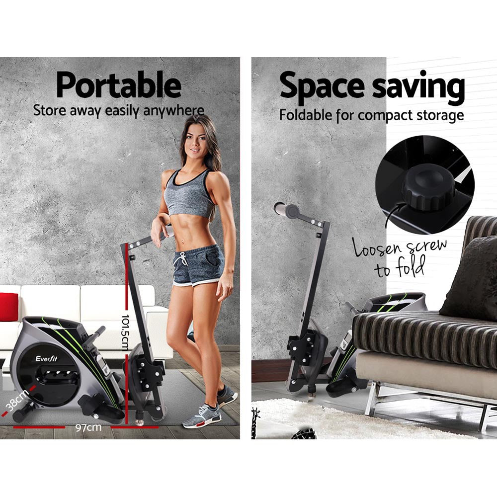 Everfit Rowing Exercise Machine Rower Resistance Home Gym Everfit