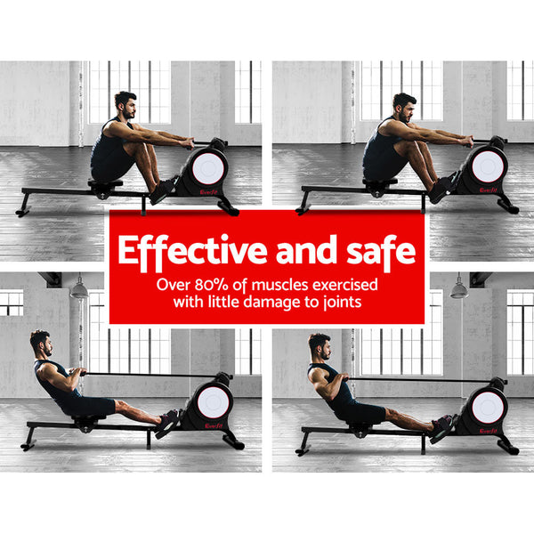 Everfit Magnetic Rowing Exercise Machine Rower Resistance Cardio Fitness Gym Everfit