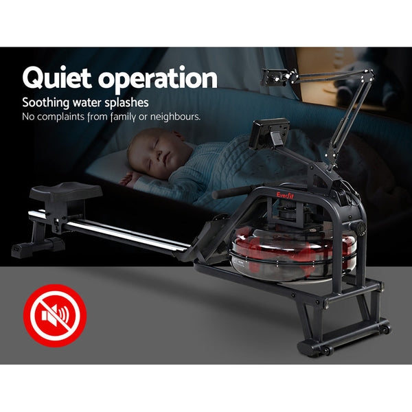 Everfit Rowing Exercise Machine Rower Water Resistance Fitness Gym Home Cardio Everfit