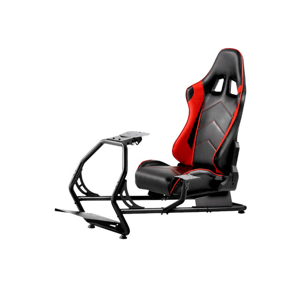 Artiss Racing Simulator Cockpit Steering Wheel Adjustable Gaming Chair PVC Seat Artiss