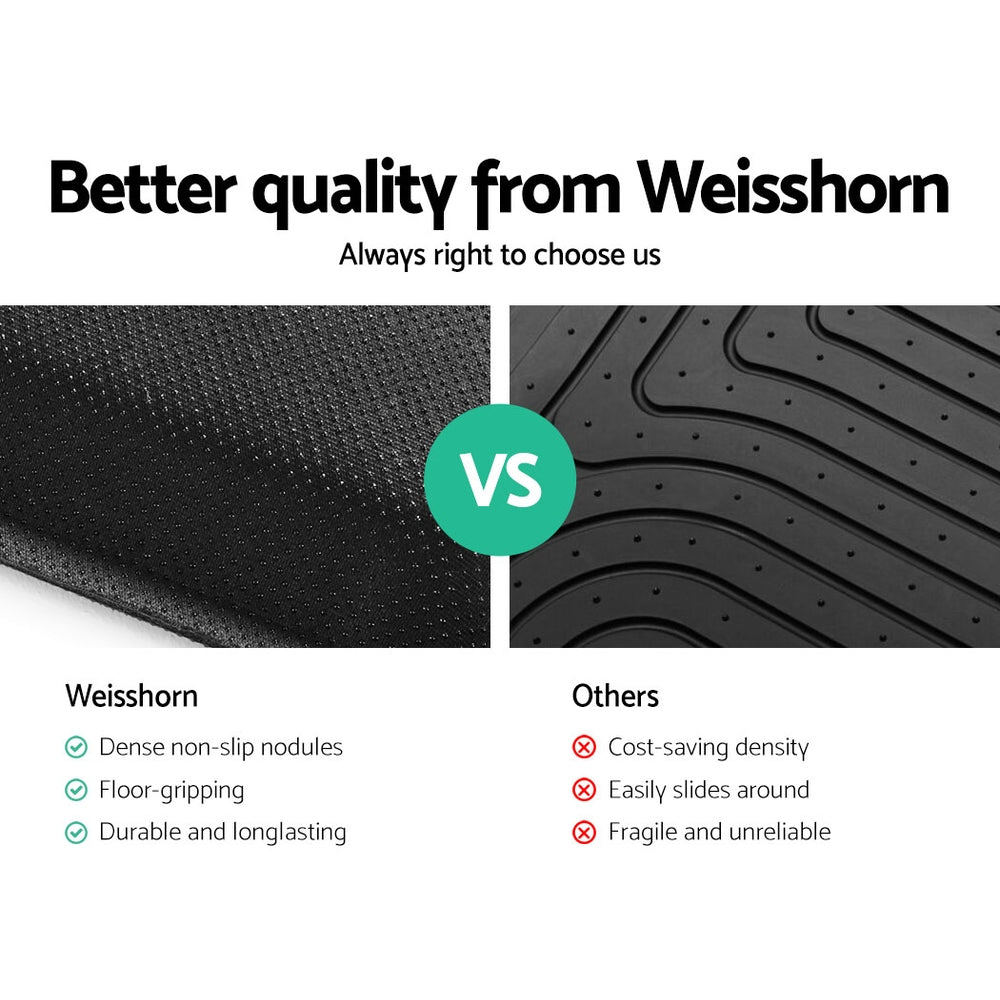 Weisshorn Car Floor Mats Rubber Fits Mazda BT50 Dual Crew Cab 2012-2021 3D BT-50 Does not apply