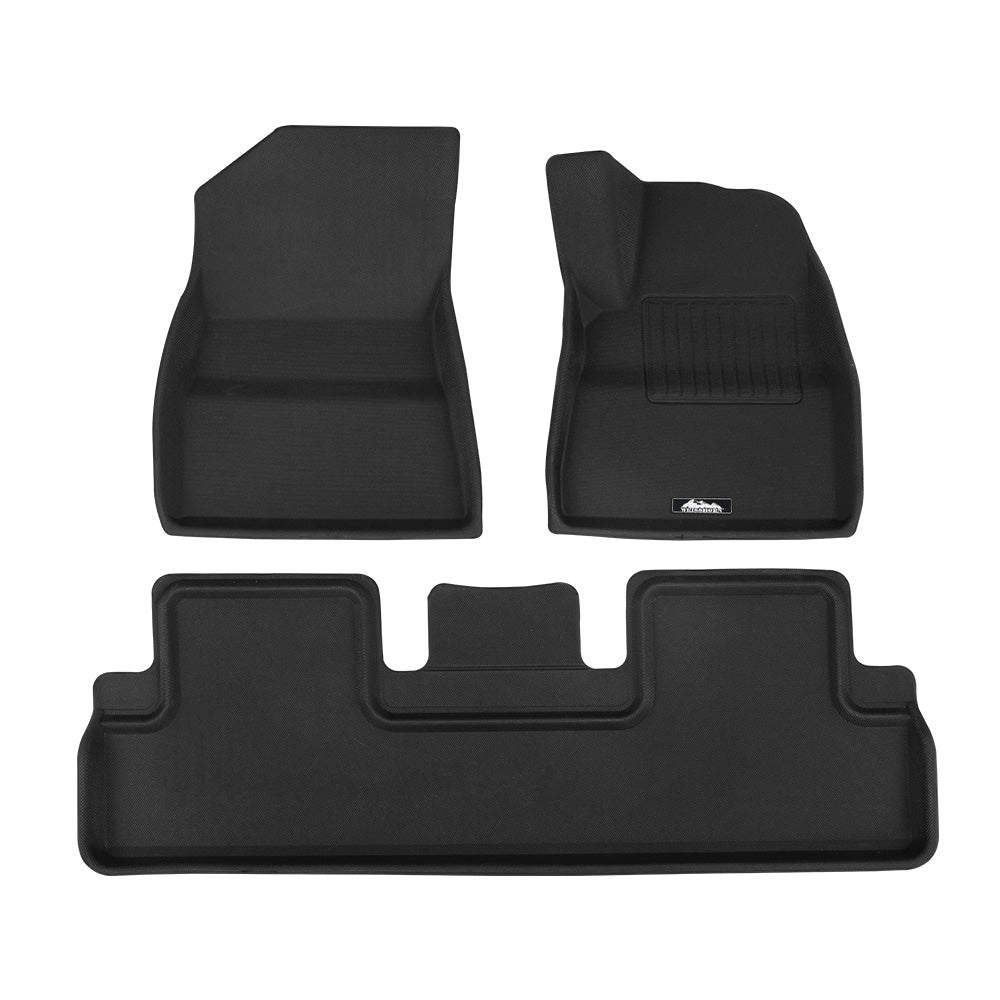 Weisshorn Car Rubber Floor Mats Front and Rear For Tesla Model 3 2021-2022 Does not apply