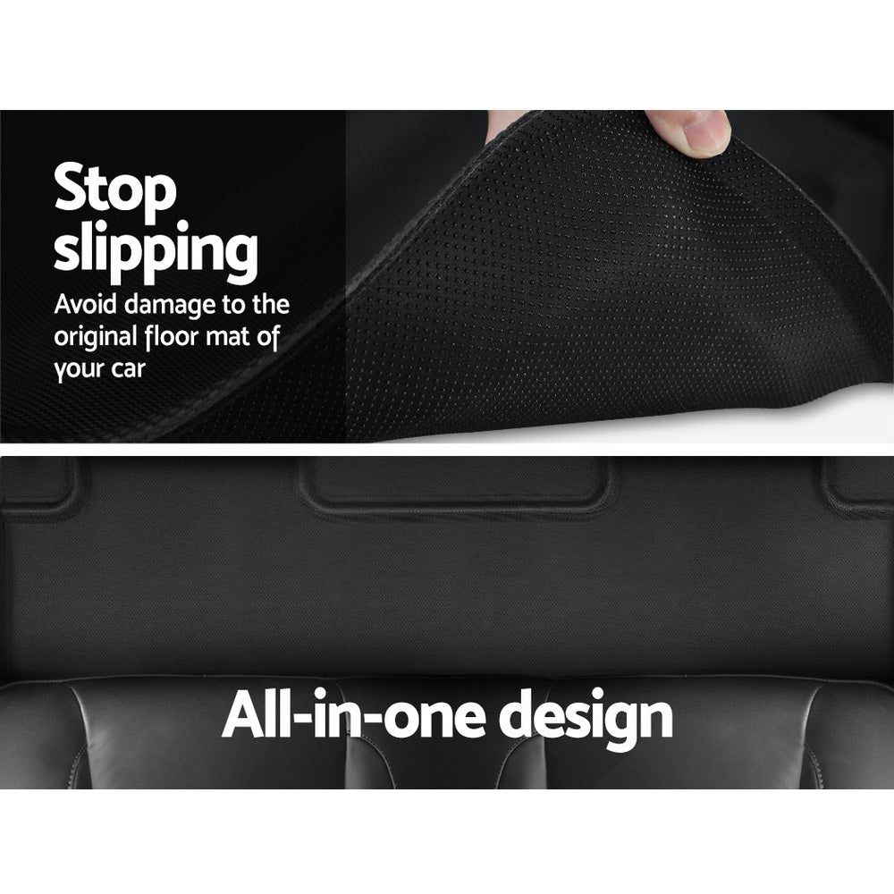 Weisshorn Car Rubber Floor Mats Front and Rear For Tesla Model 3 2021-2022 Does not apply