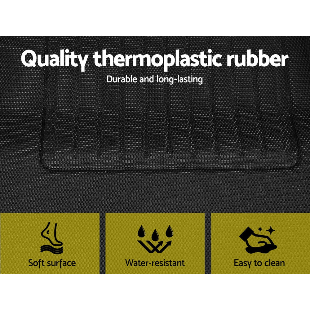 Weisshorn Car Rubber Floor Mats Front and Rear For Tesla Model 3 2021-2022 Does not apply