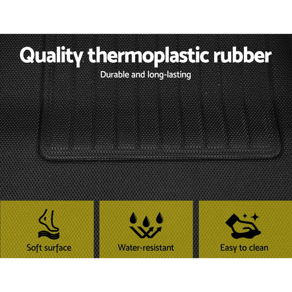 Weisshorn Car Rubber Floor Mats Front and Rear For Tesla Model 3 2021-2022 Does not apply
