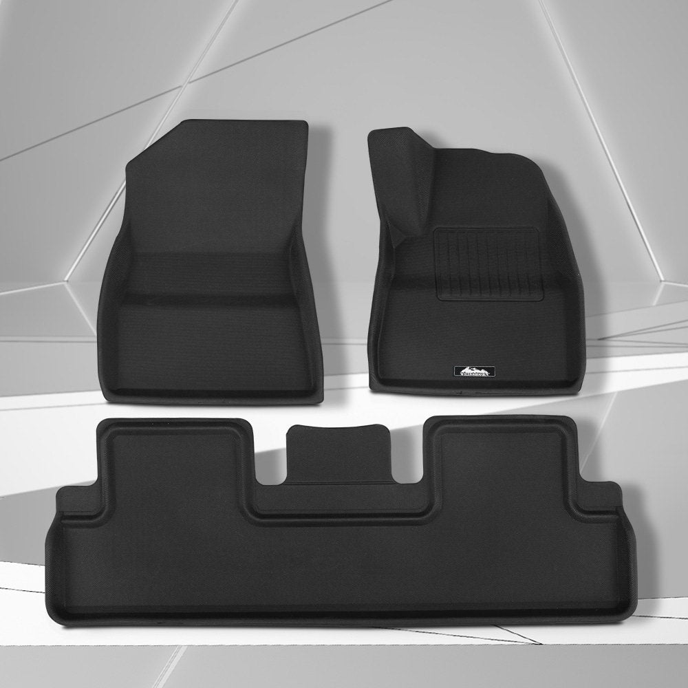 Weisshorn Car Rubber Floor Mats Front and Rear For Tesla Model 3 2021-2022 Does not apply