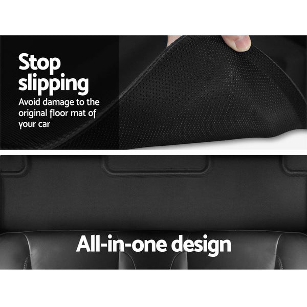 Weisshorn Car Rubber Floor Mats Front and Rear Fits Tesla Model Y 2021-2023 Weisshorn