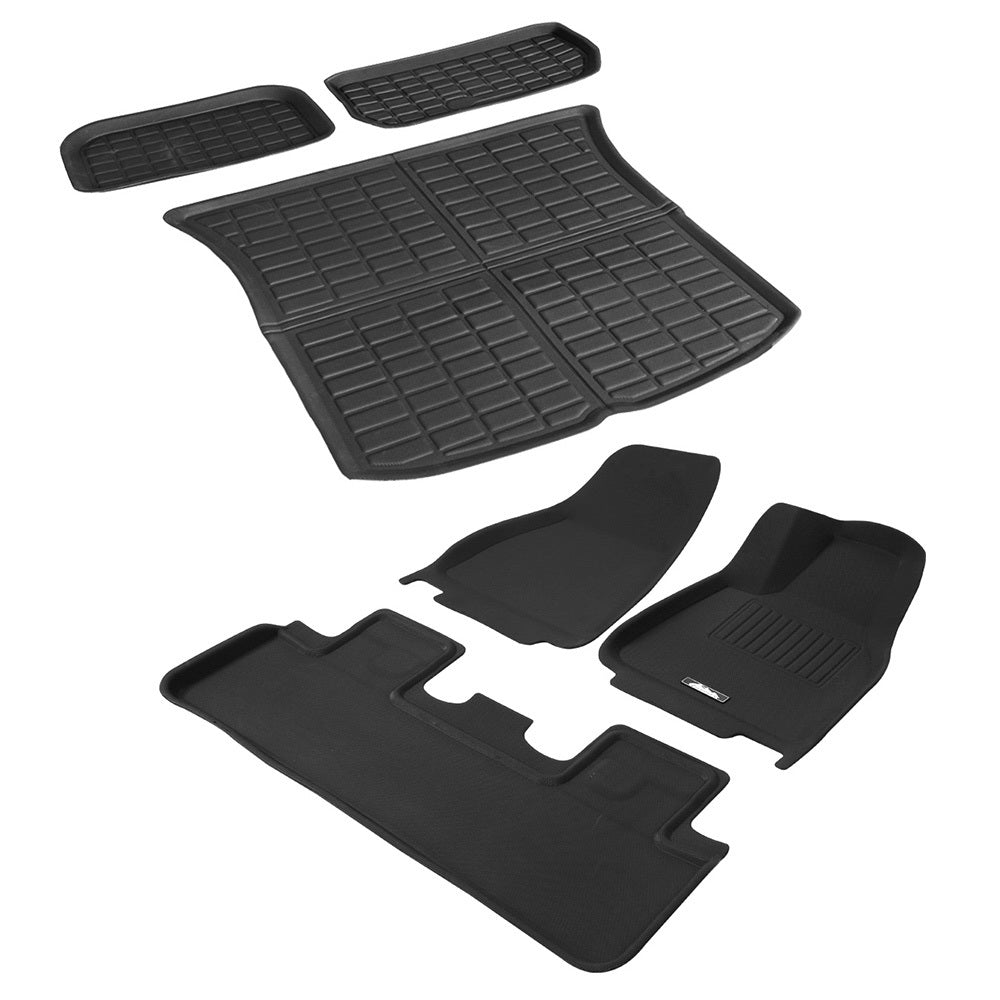 Weisshorn Car Rubber Floor Trunk Toolbox Cargo Mats for Tesla Model Y 2021-2023 Weisshorn