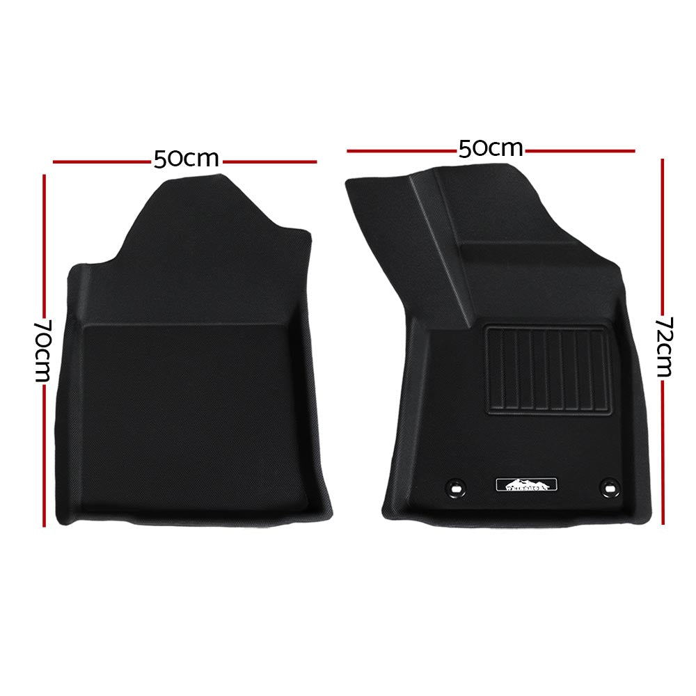 Weisshorn Car Rubber Floor Mats Compatible For Toyota Hilux Dual Cab 2015-2022 Weisshorn