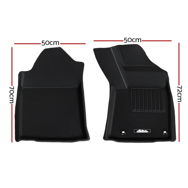 Weisshorn Car Rubber Floor Mats Compatible For Toyota Hilux Dual Cab 2015-2022 Weisshorn