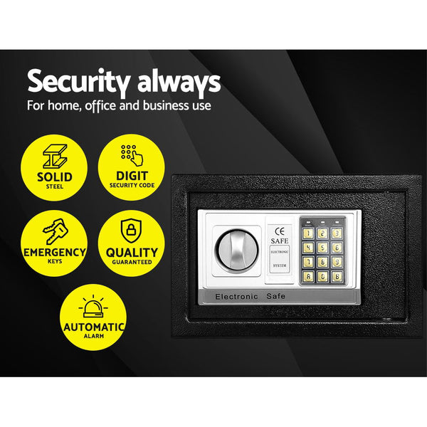 UL-TECH Electronic Safe Digital Security Box 8.5L freeshipping - Awezingly