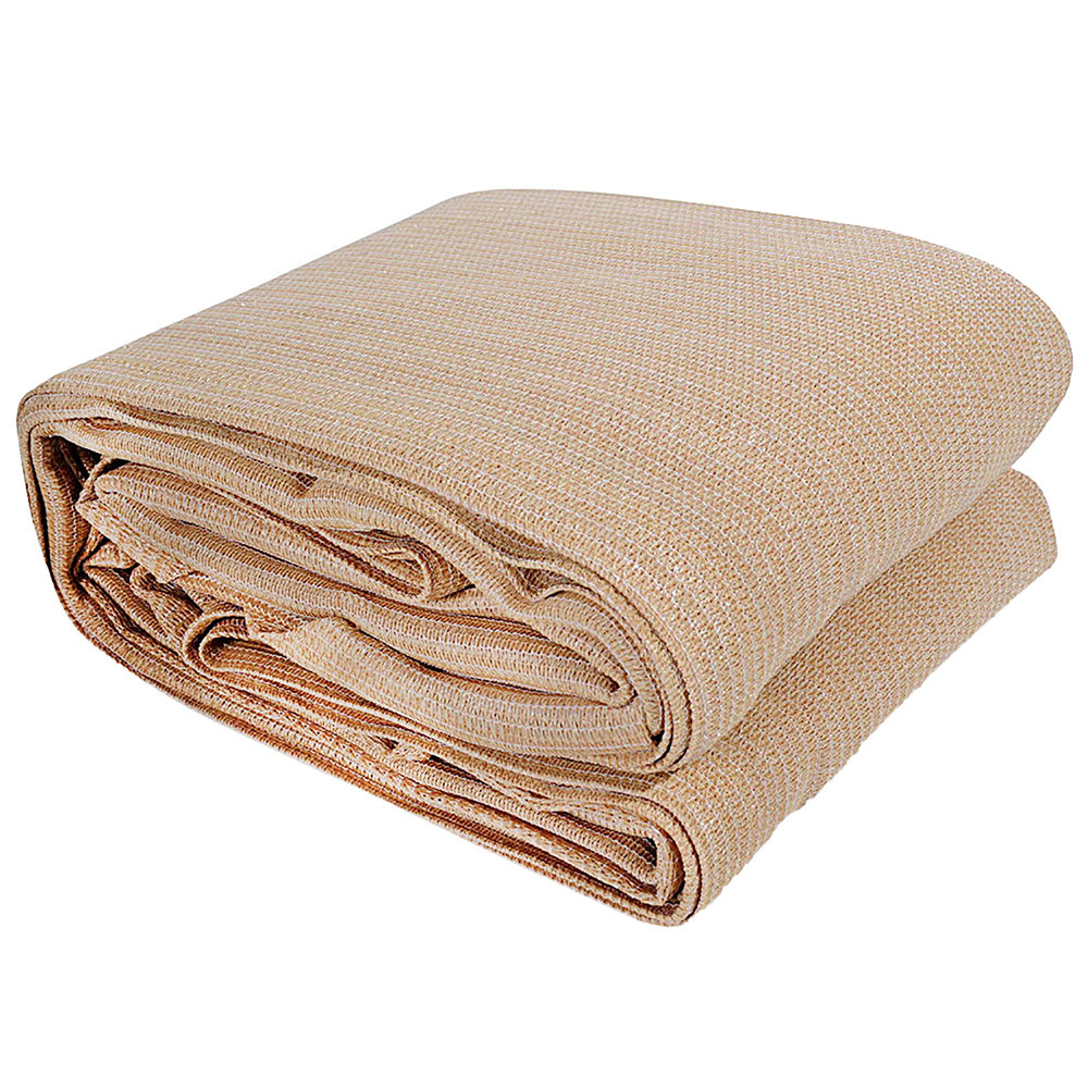 Instahut Sun Shade Sail Cloth Shadecloth Rectangle Canopy Sand 280gsm 2x4m Instahut