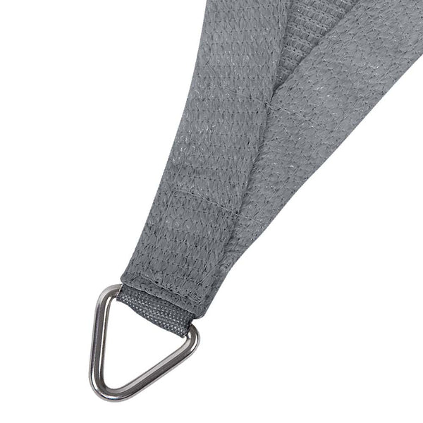 Instahut Sun Shade Sail Cloth Shadecloth Rectangle Canopy Grey 280gsm 3x3m Instahut