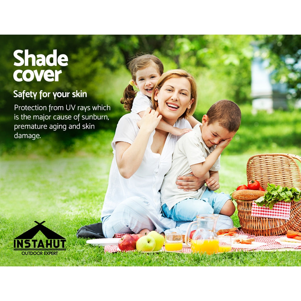 Instahut Sun Shade Sail Cloth Shadecloth Outdoor Canopy Triangle 280gsm 6x6x6m Instahut