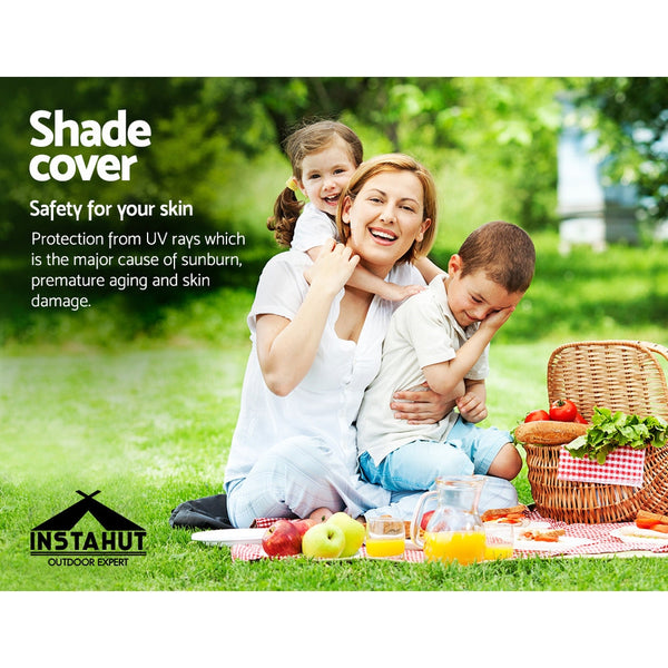 Instahut Sun Shade Sail Cloth Shadecloth Outdoor Canopy Triangle 280gsm 6x6x6m Instahut