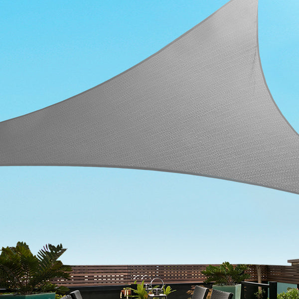 Instahut Sun Shade Sail Cloth Shadecloth Outdoor Canopy Triangle 280gsm 6x6x6m Instahut
