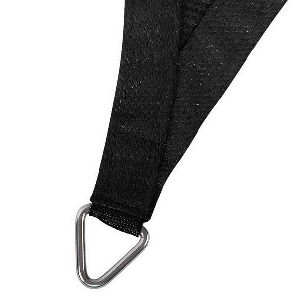 Instahut 4x6m Shade Sail Sun Shadecloth 280gsm Black freeshipping - Awezingly