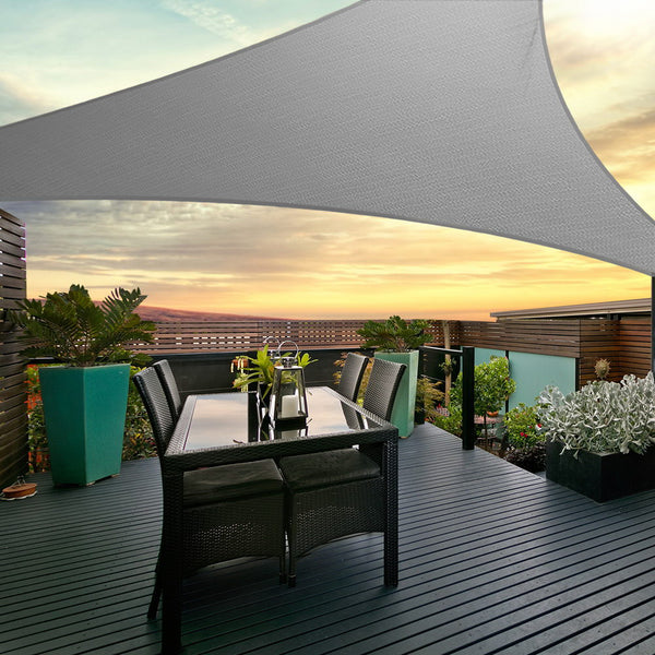 Instahut Sun Shade Sail Shadecloth Outdoor 280gsm 5x5x5m freeshipping - Awezingly