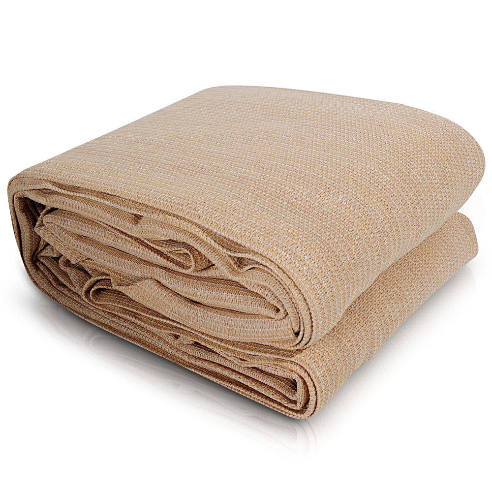 Instahut Sun Shade Sail Cloth Shadecloth Rectangle Heavy Duty Sand Canopy 2x4m Instahut