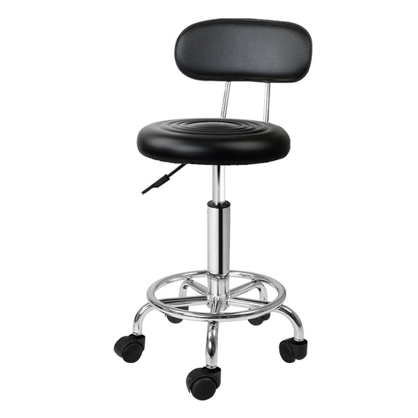 Artiss Salon Stool Swivel Chair Backrest Barber Hairdressing Hydraulic Height Artiss
