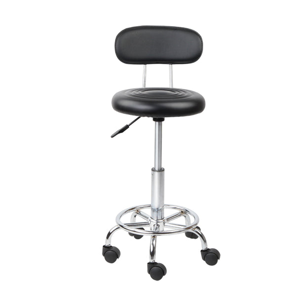 Artiss Salon Stool Swivel Chair Backrest Barber Hairdressing Hydraulic Height Artiss