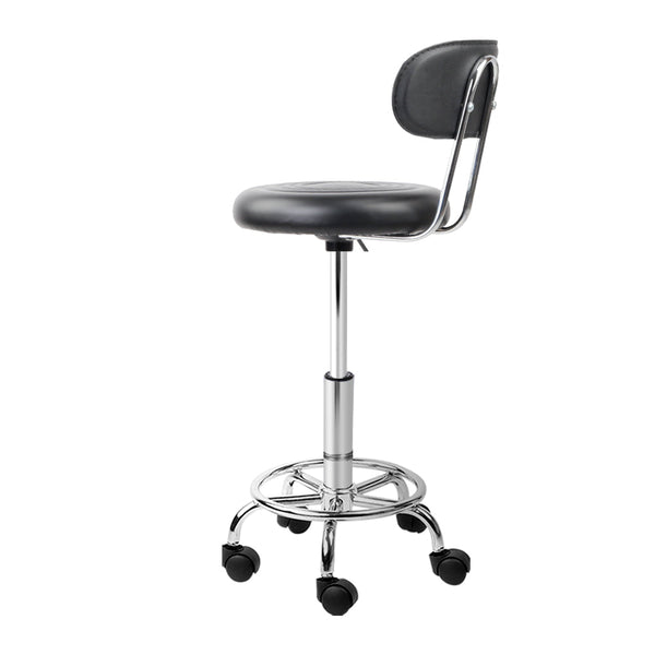 Artiss Salon Stool Swivel Chair Backrest Barber Hairdressing Hydraulic Height Artiss
