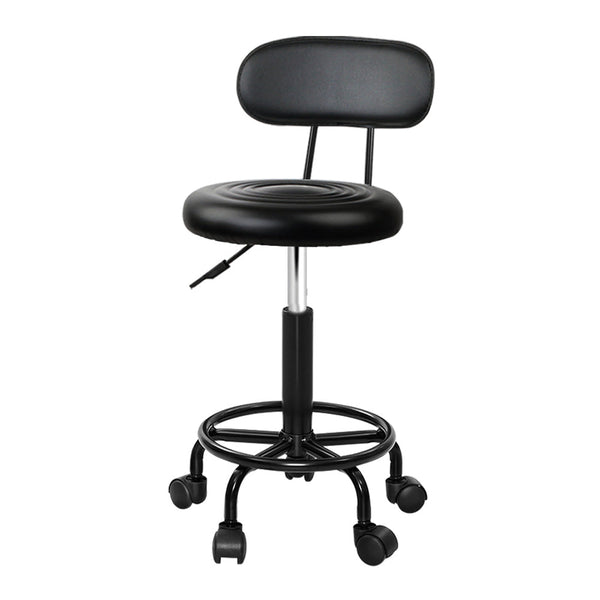 Artiss Salon Stool Swivel Chairs with Back Barber Beauty Hydralic Lift Artiss