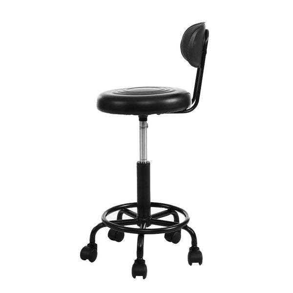 Artiss 2X Salon Stool Swivel Backrest Chair Barber Hairdressing Hydraulic Lift Artiss