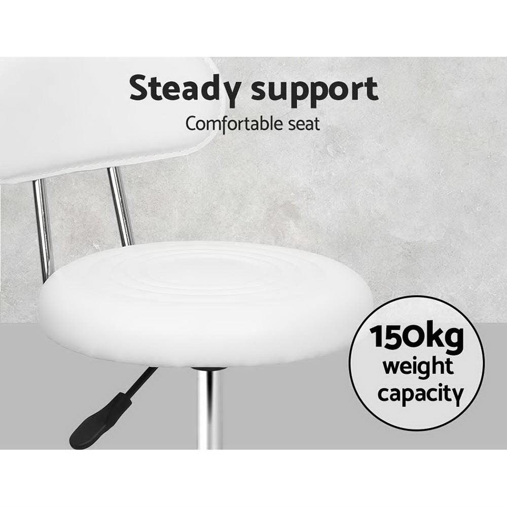 Artiss 2X Saddle Salon Stool Swivel Backrest Chair Barber Chair Hydraulic Lift Artiss