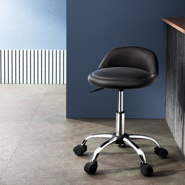 Artiss Salon Stool Swivel Chair Backrest Chairs Artiss