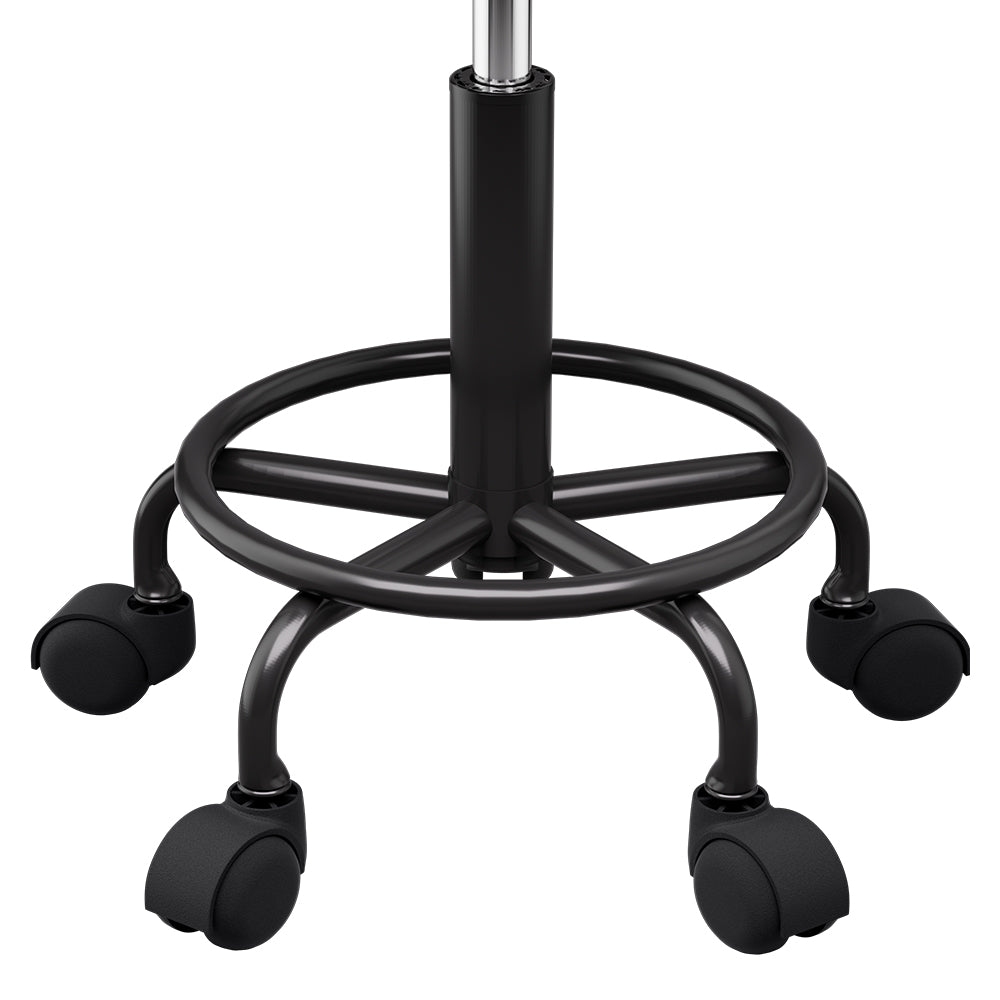 Artiss Salon Stool Swivel Height Adjustable Round Barber Spa Chair Black Artiss