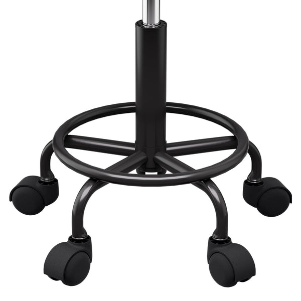 Artiss Salon Stool Swivel Height Adjustable Round Barber Spa Chair Black Artiss