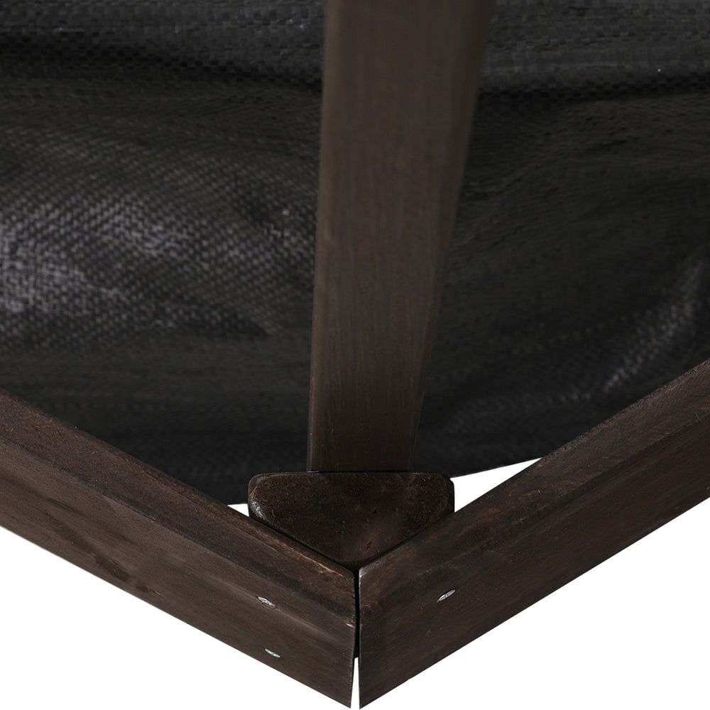 Keezi Kids Sandpit Wooden Hexagon Sand Pit with Canopy Outdoor Beach Toys 182cm Keezi