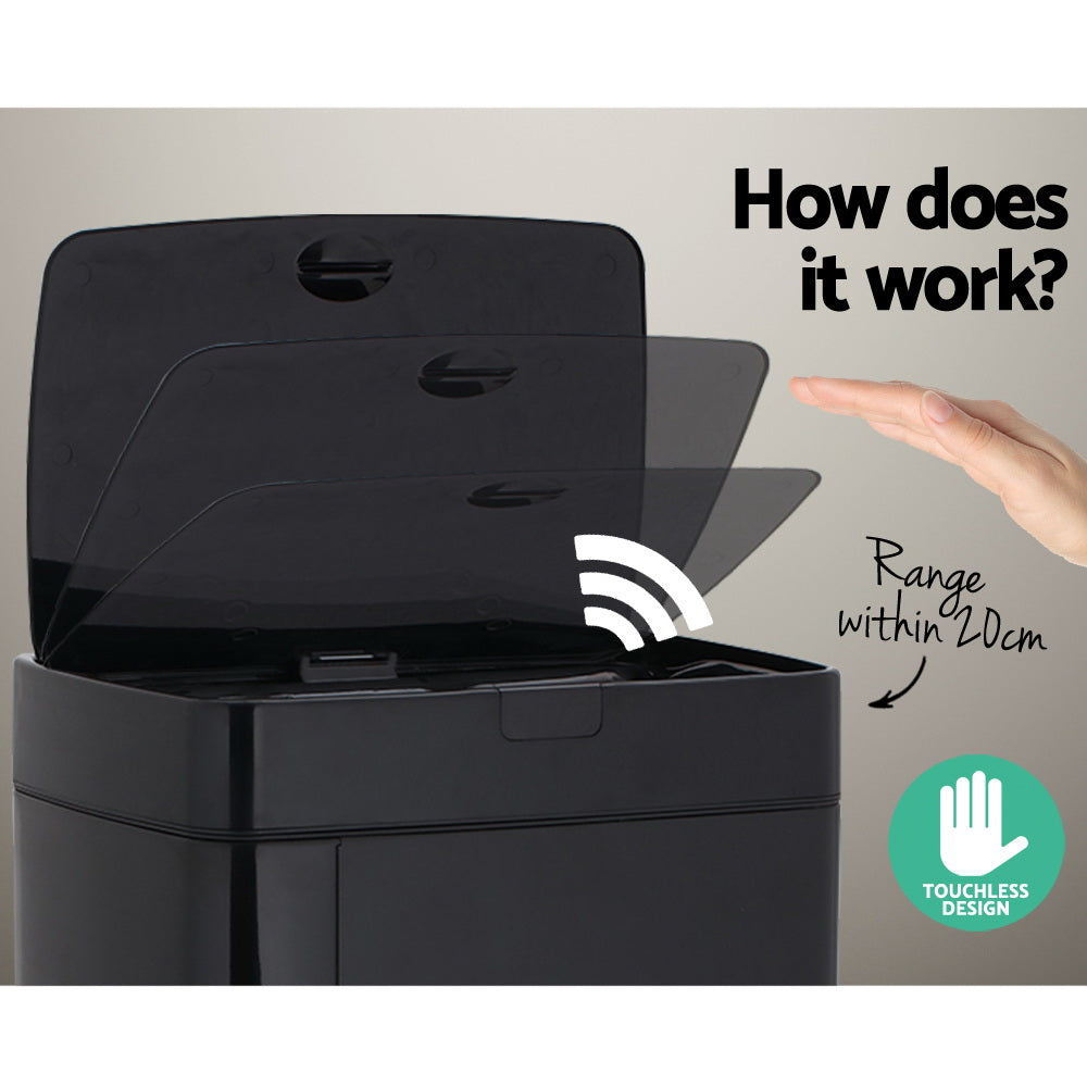 Automatic Motion Sensor Kitchen Rubbish Bin 45L freeshipping - Awezingly