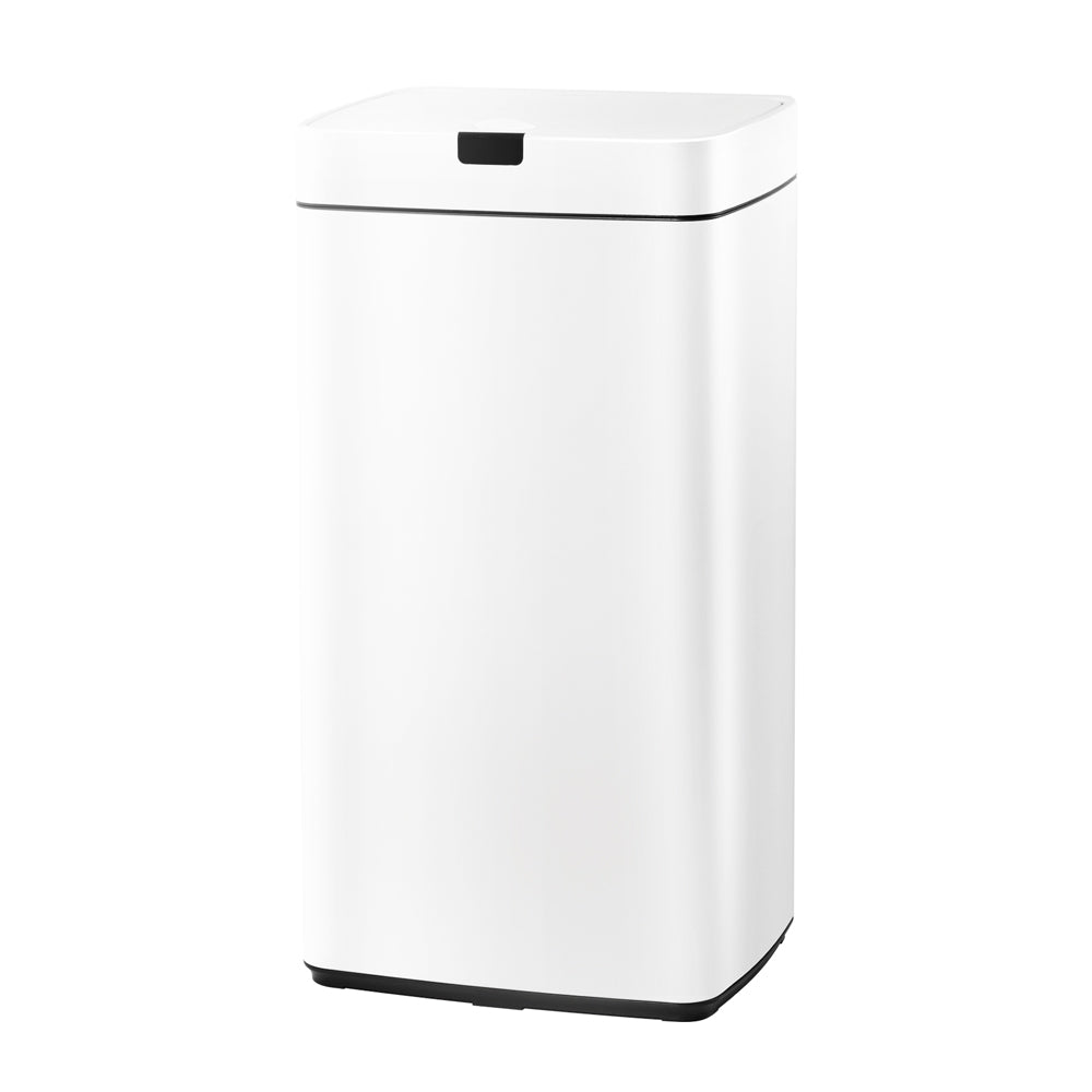 Devanti 45L Sensor Bin White freeshipping - Awezingly