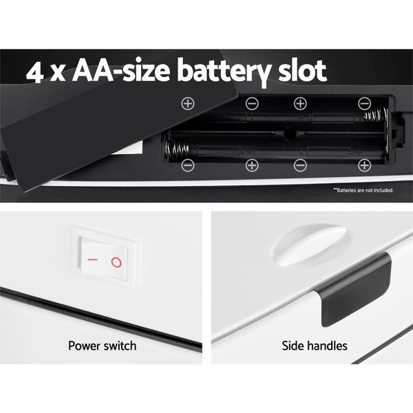 Devanti 45L Sensor Bin White freeshipping - Awezingly