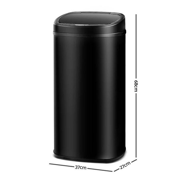 58L Motion Sensor Rubbish Bin - Black freeshipping - Awezingly