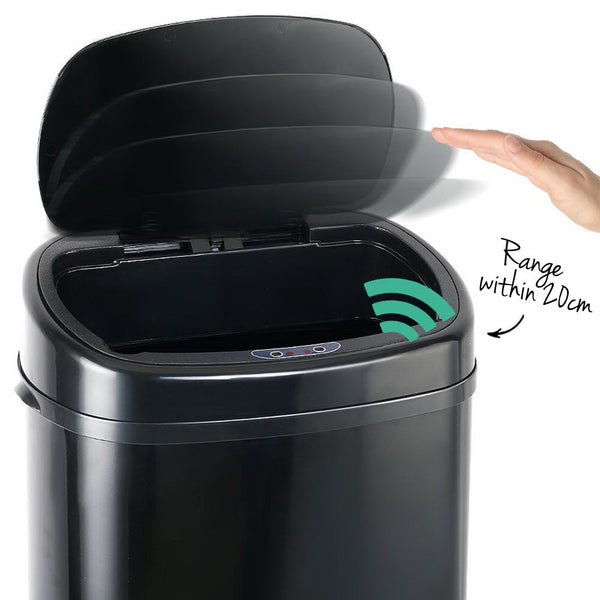 58L Motion Sensor Rubbish Bin - Black freeshipping - Awezingly