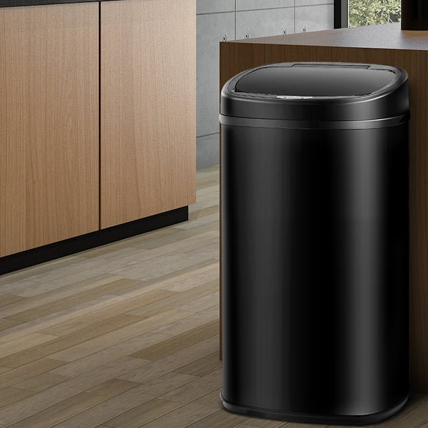 58L Motion Sensor Rubbish Bin - Black freeshipping - Awezingly