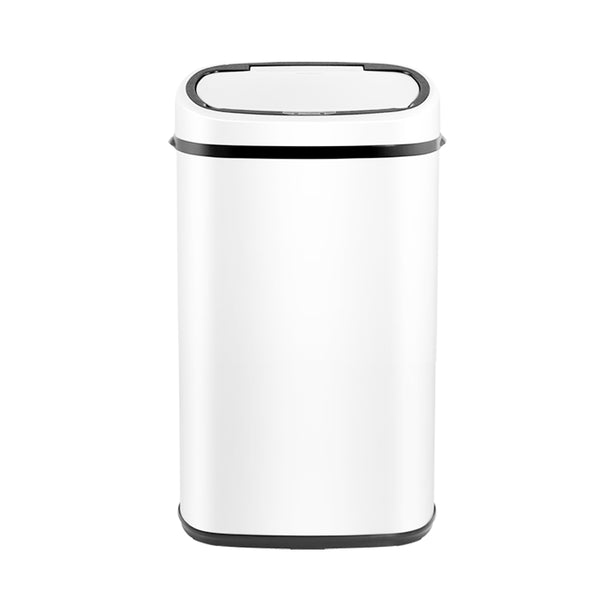 Devanti 58L Sensor Bin White freeshipping - Awezingly