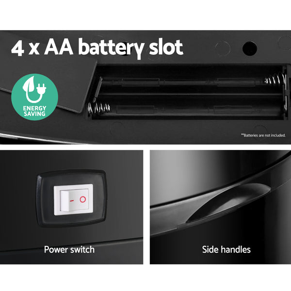 68L Motion Sensor Rubbish Bin - Black freeshipping - Awezingly