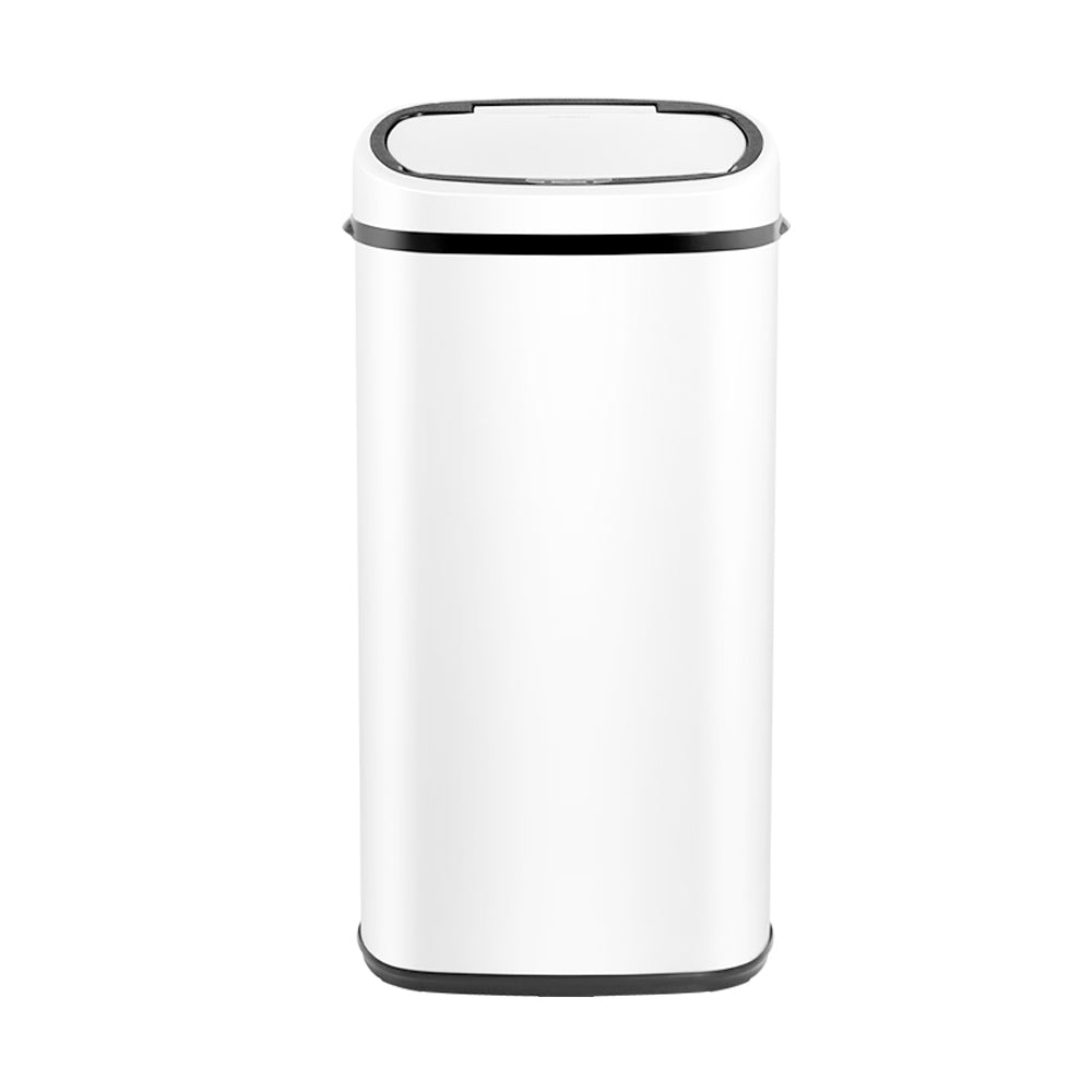Devanti 68L Sensor Bin White freeshipping - Awezingly