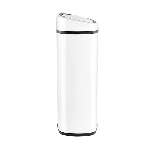 Devanti 68L Sensor Bin White freeshipping - Awezingly