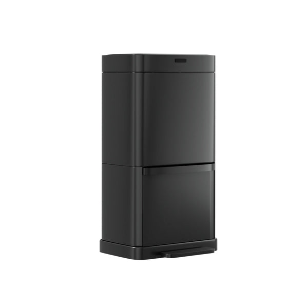 Devanti 70L Motion Sensor Bin Pedal Bins Black Steel Rubbish Auto Trash Can Devanti