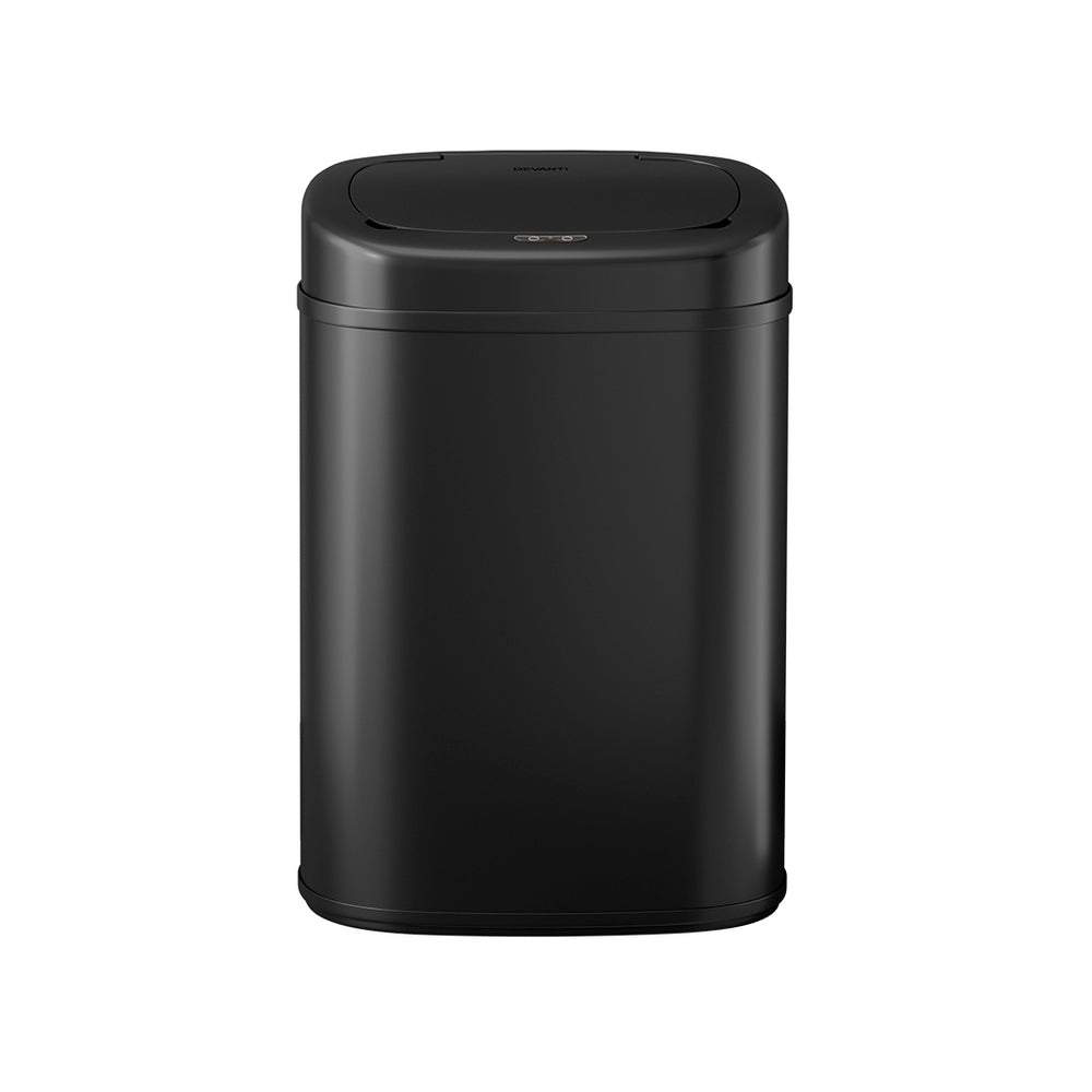 Devanti 82L Motion Sensor Bin Rubbish Waste Automatic Trash Can Kitchen Black Devanti